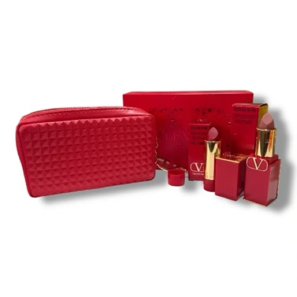 Valentino Rosso Valentino Holiday Lipstick Duo Bag Set
